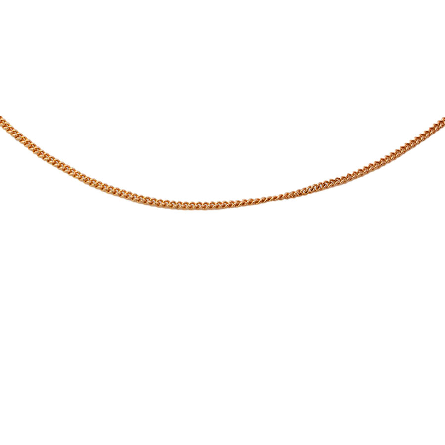 9ct rose gold 22 inch curb Chain